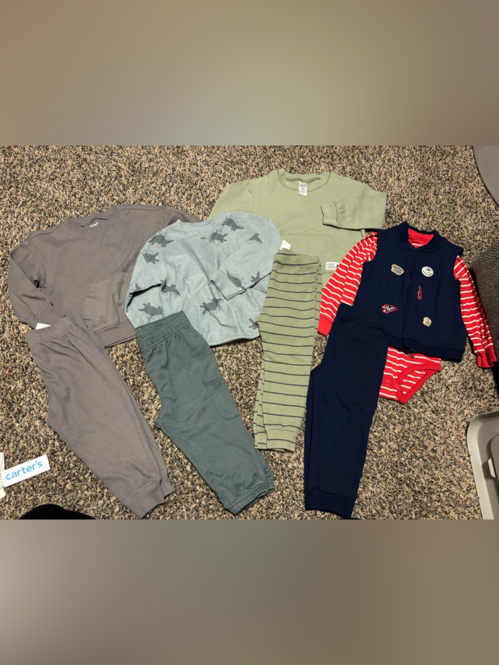 4 Carters Long Sleeve/Pants Sets NWOT